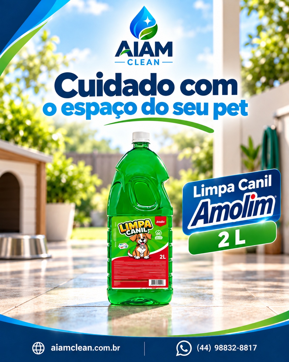 Apresentação do Limpa Canil Amolim 2 L